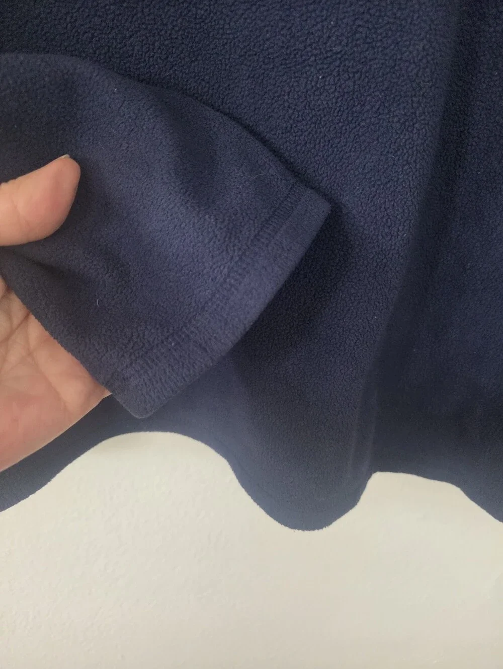 The North Face Polartec Classic Men's Large Navy Quarter Zip Fleece Pullover